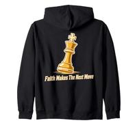 Faith Makes The Next Move Chess Strategy Zip Hoodie