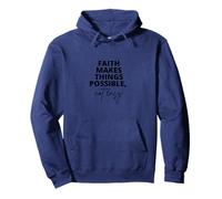 Faith makes things possible, not easy Pullover Hoodie