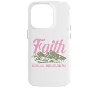 Faith Moves Mountains Christian Bible Religious Inspiration Case for iPhone 14 Pro