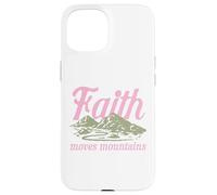 Faith Moves Mountains Christian Bible Religious Inspiration Case for iPhone 15