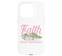Faith Moves Mountains Christian Bible Religious Inspiration Case for iPhone 15 Pro
