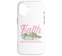Faith Moves Mountains Christian Bible Religious Inspiration Case for iPhone 16