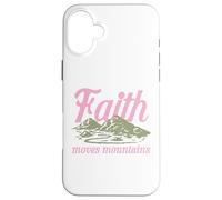 Faith Moves Mountains Christian Bible Religious Inspiration Case for iPhone 16 Plus