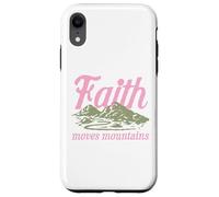 Faith Moves Mountains Christian Bible Religious Inspiration Case for iPhone XR