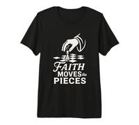 Faith Moves the Pieces Chess Player Christian Premium T-Shirt