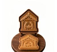 Faith & Nativity Christmas Mini Pie Mold Collection Religious Pocket Hand Pie Maker 3D Holiday Mini Pies Molds Holiday Baking Tools for Baking Christmas Pies, Cookies Pastry Dough，A
