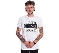 Faith No More - T-Shirt # M Unisex White # Classic Logo V.2.