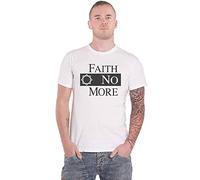 Faith No More FNMTS02MW04 T-Shirt, White, X-Large