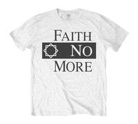 Faith No More - T-Shirt # M Unisex White # Classic Logo V.2.