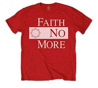 Faith No More - T-Shirt # Xxl Unisex Red # Classic New Logo Star