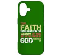 Faith Not In Wisdom Of Men But In Power Of God 1 Cor 2 Case for iPhone 17