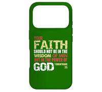 Faith Not In Wisdom Of Men But In Power Of God 1 Cor 2 Case for iPhone 17 Pro