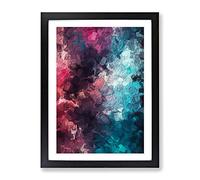 Faith Of The World Abstract Framed Wall Art Print A2 Black