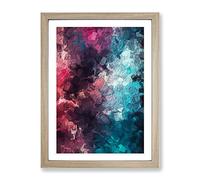 Faith Of The World Abstract Framed Wall Art Print A2 Oak