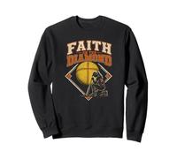 Faith On The Diamond Softball Bible Verse Faith Sweatshirt