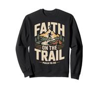 Faith on the Trail Christian Trail Runner Hiking Outdoor Sweatshirt