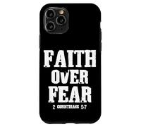 Faith Over Fear 2 Corinthians Bible Verse Vintage Grunge Case for iPhone 11 Pro