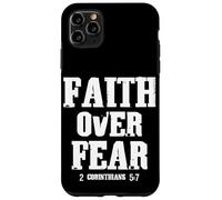 Faith Over Fear 2 Corinthians Bible Verse Vintage Grunge Case for iPhone 11 Pro Max