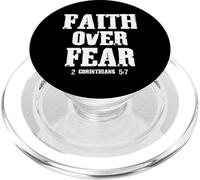 Faith Over Fear 2 Corinthians Bible Verse Vintage Grunge PopSockets PopGrip for MagSafe