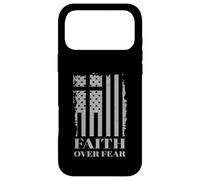 Faith Over Fear American Flag Jesus Christ Easter Sunday Case for iPhone 17 Pro Max