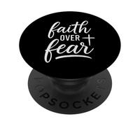 Faith Over Fear Bible Verse Christian PopSockets Adhesive PopGrip