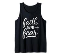 Faith Over Fear Bible Verse Christian Tank Top