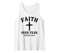 Faith Over Fear Bible Verse Psalms 118:6 Christian Tank Top