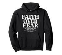 Faith Over Fear Bible Verse Scripture Quote Christian Pullover Hoodie