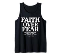 Faith Over Fear Bible Verse Scripture Quote Christian Tank Top
