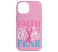 Faith Over Fear Breast Cancer Awareness Survivor & Fighter Case for iPhone 14