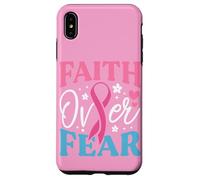 Faith Over Fear Breast Cancer Awareness Survivor & Fighter Case for iPhone XS Max