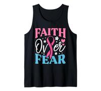 Faith Over Fear Breast Cancer Awareness Survivor & Fighter Tank Top