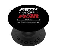 Faith Over Fear Christian Bible Verse Psalms Scripture PopSockets Adhesive PopGrip