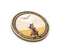 Faith Over Fear Christian Challenge Coin Inspirational Token, Faith Bigger Than Your Fear Isaiah 41:10 Religious Medallion Inspirational Gift Charm