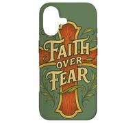 Faith over Fear Christian Cross Biblical Bible Study Case for iPhone 17