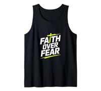 Faith Over Fear Christian Cross Inspirational Tank Top