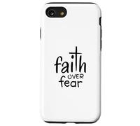 Faith Over Fear Christian Cross Speak Life and Faith Case for iPhone SE (2020) / 7/8