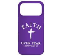Faith Over Fear Christian Inspirational Quote Case for iPhone 17 Pro Max