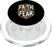 Faith Over Fear Christian Strength and Courage PopSockets PopGrip for MagSafe
