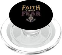 Faith Over Fear Christian Women Men Inspirational Graphic PopSockets PopGrip for MagSafe