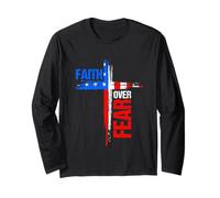 Faith Over Fear Cross Long Sleeve T-Shirt