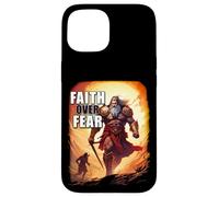 Faith Over Fear - David Goliath Epic Bible Comic Graphic Case for iPhone 15