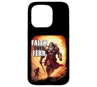 Faith Over Fear - David Goliath Epic Bible Comic Graphic Case for iPhone 15 Pro