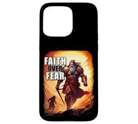 Faith Over Fear - David Goliath Epic Bible Comic Graphic Case for iPhone 15 Pro Max