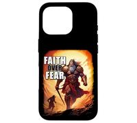 Faith Over Fear - David Goliath Epic Bible Comic Graphic Case for iPhone 16 Pro