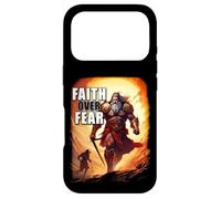 Faith Over Fear - David Goliath Epic Bible Comic Graphic Case for iPhone 17 Pro