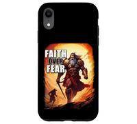 Faith Over Fear - David Goliath Epic Bible Comic Graphic Case for iPhone XR