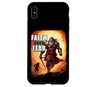 Faith Over Fear - David Goliath Epic Bible Comic Graphic Case for iPhone XS Max