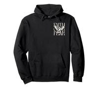 Faith Over Fear Dove Christian Inspirational Bold Typography Pullover Hoodie