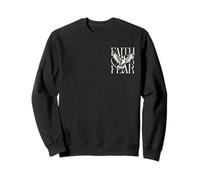 Faith Over Fear Dove Christian Inspirational Bold Typography Sweatshirt